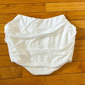 New Mesh Corset Top - White - M